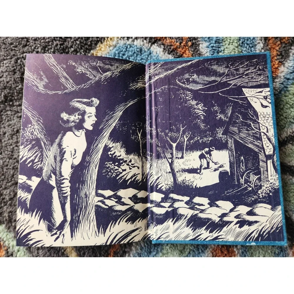1959 Nancy Drew The Clue in the Crumbling Wall HC w/ Dust Jacket Blue‎ Tweed